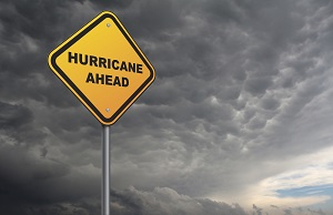 hurricane ahead sign